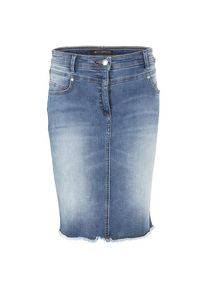 Betty Barclay, Damen, Jeansrock &raquo;Jeansrock mit Fransen&laquo;, Light Blue Denim, 42, Passform: Gerade