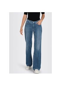 MAC, Damen, Weite Jeans &raquo;DREAM WIDE&laquo; mit weitem Bein-Stretch, summer mid blue, 42 - L&auml;nge 32, Dream-Wide-Leg Jeans von MAC