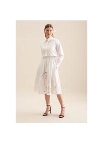 Seidensticker, Damen, Midirock &raquo;Schwarze Rose&laquo;, wei&szlig;, 40, Passform: Regular