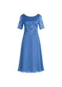 Vera Mont, Damen, Cocktailkleid &raquo;Cocktailkleid mit Spitze&laquo;, Paris Blue, 38 - EURO, Passform: Ausgestellt