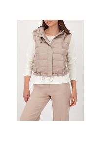 monari, Damen, Steppweste &raquo;Weste Stepp&laquo; Regular fit mit Rundhalsausschnitt, truffle, 44, truffle, Sportliche Steppweste von monari