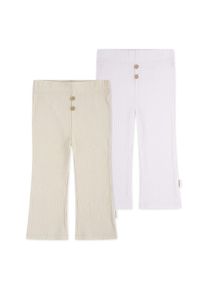 HUGGIES babywear, Unisex, Jerseyhose &raquo;HUGG 2PK BOTTOMS&laquo; in Rippstruktur, GRANOLA, 5 (80), Hose im Doppelpack von HUGGIES