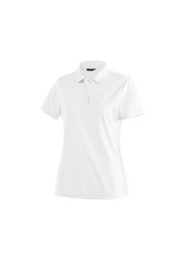 Maier Sports, Damen, Funktionsshirt &raquo;Ulrike&laquo; Damen Polo, pique Poloshirt, schnelltrocknendes Outdoor-Shirt, wei&szlig;, 44, wei&szlig;, Funktionales Poloshirt &ndash; 