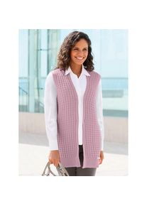 Casual Looks, Damen, Strickweste, mauve, 46, mauve, mit 50% Baumwolle