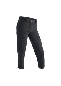 Maier Sports, Damen, Funktionshose &raquo;Lulaka 7/8&laquo; Damen Wanderhose, atmungsaktive und elastische Outdoor-Hose, schwarz, 40 - Normalgr&ouml;&szlig;en, Funktionale, 