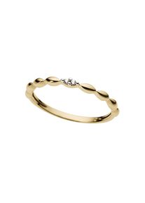 Firetti, Damen, Diamantring &raquo;Schmuck Geschenk Gold 333 Damenring Goldring Diamant&laquo; mit Brillanten, gelbgoldfarben-wei&szlig;goldfarben, 18, Eleganter Ring