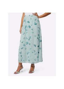 CR&Eacute;ATION L creation L, Damen, Bahnenrock, kalkmint-salbei-bedruckt, 40, kalkmint-salbei-bedruckt, aus recyceltem Polyester