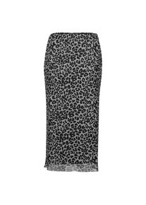 Vera Mont, Damen, Bleistiftrock &raquo;Bleistiftrock mit Leoprint&laquo;, Grau/Schwarz, 34, Grau/Schwarz, Passform: Schmal