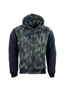 Roleff, Motorradjacke &raquo;Hoodie&laquo; mit Aramid und Protektoren, schwarz/camouflage RO3340, 3XL,