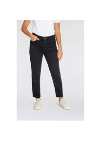 MAC, Damen, Gerade Jeans &raquo;MELANIE dragon-fly&laquo; Dekoratibe Nietendetails auf der hinteren Tasche, black-black, L&auml;nge 30, 38 - L&auml;nge 30, black-black, 