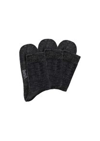 Bench., Damen, Socken Packung, 3 Stk. tlg. Herrensocken mit w&auml;rmender Wolle, 3x anthrazit, 39-42, 3x anthrazit, Kuschelige Wollsocken f&uuml;r Herren