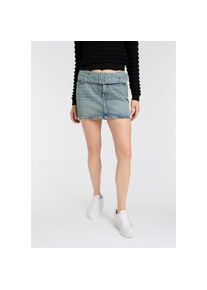 HUGO Blue, Damen, Minirock &raquo;Gamini&laquo; mit passendem G&uuml;rtel, Bright Blue 436, S (36), Minirock von HUGO Blue Womenswear