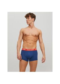 Jack & Jones Jack & Jones, Herren, Trunk &raquo;JACLEE TRUNKS 5 PACK NOOS&laquo; Packung, 5 Stk., Surf the Web, 5 Stk., M - 5 Stk., Surf the Web, Elastische Boxershorts von 