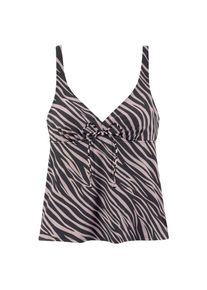 Lascana, Damen, B&uuml;gel-Tankini-Top &raquo;Kaa&laquo; mit Animal-Design, schwarz-bedruckt, 40 - Cup B, Eleganter Zebradruck