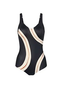 Triumph, Damen, Badeanzug &raquo;Summer Allure OP&laquo; V-Ausschnitt, moderner Druck, BLACK COMBINATION, Cup C, 48 - Cup C, BLACK COMBINATION, Gepolsterter 