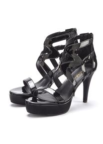 LASCANA Belle Affaire, Damen, High-Heel-Sandalette &raquo;Sandalette mit Plateau&laquo; Verf&uuml;hrerischer Sommerschuh, offener Schuh, Sandale, Pumps, schwarz, 38, 