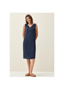 Cecil, Damen, Tunikakleid Ohne Taschen Sommerkleid mit B&auml;ndern am Ausschnitt, urban navy blue, S (38) - N-Gr, Kleid von Cecil