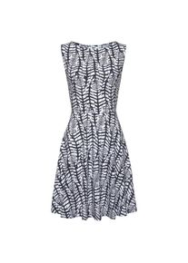 Beach Time Beachtime, Damen, Strandkleid mit Alloverdruck aus leichter Baumwolle, Sommerkleid, Jerseykleid, dunkelblau-wei&szlig;-bedruckt, 36 - N-Gr, Sommerliches 