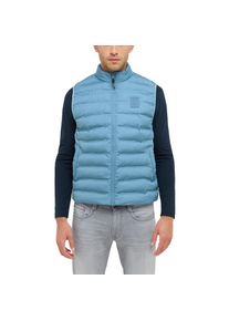 Mustang, Herren, Kurzweste &raquo;Herren Style Dublin&laquo;, mittelblau, XL, mittelblau, Label-Applikation