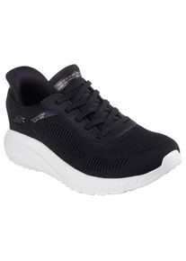 Skechers, Damen, Slip-On Sneaker &raquo;BOBS SQUAD CHAOS-CURRENT MUSE&laquo; , Slipper, Freizeitschuh in veganer Verarbeitung, schwarz, 35, Skechers Sneaker mit 