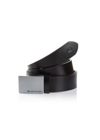 Tom Tailor, Damen, Koppelg&uuml;rtel &raquo;TTBOB&laquo; 1 Stk. 3, 5 cm breiter Herreng&uuml;rtel, modischer Klassiker, Koppelschlie&szlig;e, schwarz, schwarz, Klassischer Herren