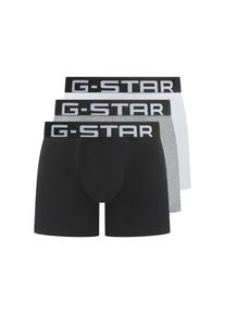 G-Star Raw G-STAR, Herren, Boxershorts &raquo;OAK, 3 PACK TRUNKS&laquo; Packung, 3 Stk. mit Logobund, GREY MARL, BRIGHT WHITE, BLACK, 3 Stk., XXL - 3 Stk., GREY MARL, BRIGHT
