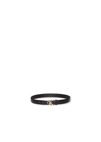 Calvin Klein, Damen, Lederg&uuml;rtel &raquo;CK BUCKLE 30MM FIXED BELT&laquo; Gr&ouml;&szlig;enverstellbar, BLACK / ANTIQUE LIGHT GOLD, 110, Lederg&uuml;rtel von Calvin Klein