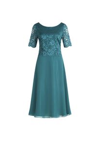 Vera Mont, Damen, Cocktailkleid &raquo;Cocktailkleid mit Spitze&laquo;, Dark Emerald, 38 - EURO, Passform: Ausgestellt
