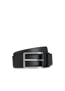 BOSS, Herren, Lederg&uuml;rtel &raquo;Erman-L_Sz35&laquo; mit dezenter -Pr&auml;gung auf der Schlie&szlig;e, Black, Black, Lederg&uuml;rtel von BOSS Black