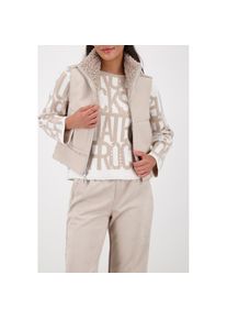 monari, Damen, Wendeweste Regular fit mit Stehkragen, beige, 38, beige, Stylische Wendeweste von monari