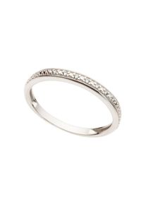 Firetti, Damen, Memoirering &raquo;Schmuck Geschenk Gold 333 Damenring Verlobungsring Goldring Memoire&laquo; mit Brillanten, wei&szlig;goldfarben, wei&szlig;goldfarben, 