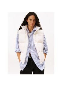 Tommy Jeans, Damen, Steppweste &raquo;TJW ALASKA GRID DOWN VEST&laquo;, Ancient White, L (40), von Tommy Jeans