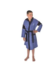 W&ouml;rner W&ouml;rner, Herren, Kinderbademantel &raquo;Motorrad jeans&laquo; 1 Stk. mit Stickerei, mit Taschen, maschinenwaschbar, trocknergeeignet, blau, 140 L&auml;nge: 85 cm, 