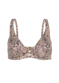 JOOP!, Damen, Triangel-Bikini-Top &raquo;Python&laquo; Animal-Print mit Glanz-Effekt, mit B&uuml;gel, AOP, 36 - Cup C, Triangel-Bikini-Top von JOOP!