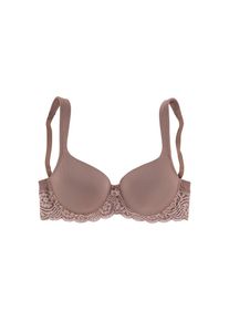 Lascana, Damen, Schalen-BH mit B&uuml;gel, nahtlos vorgeformte Cups, Spitzendetails, Dessous, mauve, 95 - Cup B, Schalen-BH mit nahtlos vorgeformten, 