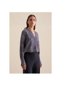 Seidensticker, Damen, Klassische Bluse &raquo;Schwarze Rose&laquo; Tunika Druck, dunkelblau, S(36), Passform: Regular