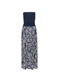 Vivance, Damen, Maxikleid Eingrifftaschen mit schmalem Oberteil und Taschen, Strandkleid, Alloverprint, blau bedruckt, N-Gr, 42 - N-Gr, blau bedruckt,