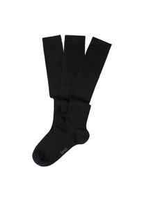 Bench., Herren, Kniestr&uuml;mpfe Packung, 3 Stk. tlg. Herrenkniestr&uuml;mpfe mit w&auml;rmender Wolle, 3x schwarz, 39-42, 3x schwarz, Kuschelige Wollkniestr&uuml;mpfe 