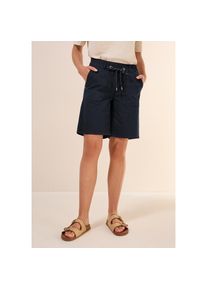 Cecil, Damen, Shorts &raquo;Style Tracey&laquo; Sommerhose mit elastischem Bund und Tunnelzug, universal blue, XS (36) - N-Gr, Shorts von Cecil