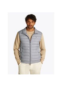 Tommy Hilfiger, Herren, Steppweste &raquo;MIX MEDIA VEST&laquo; R&uuml;ckenteil ungesteppt, Medium grey heather, 3XL, Medium grey heather, Weste von Tommy Hilfiger 