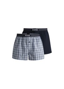 BOSS, Herren, Webboxer &raquo;NOS Boxer EW 2P&laquo; 2er-Pack, dark blue, XXL, dark blue, Webboxer im Zweierpack