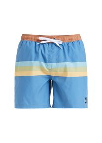 Quiksilver, Herren, Boardshorts &raquo;Everyday Straight 15"&laquo;, Coronet Blue Retro Stripe, L, Coronet Blue Retro Stripe, Material: Stoff aus 100 % recyceltem