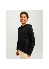 Jack & Jones Jack & Jones Junior, Herren, Kapuzensweatjacke &raquo;JCOFUSION SWEAT ZIP HOOD NOOS JNR&laquo;, Black, 128, Black, Hoodie Jacke von Jack & Jones Junior