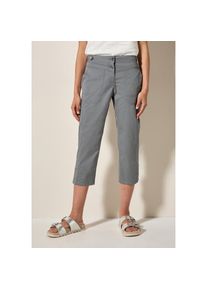 Cecil, Damen, Caprihose &raquo;Style New York&laquo; Sommerhose mit Knopfdetails am Bund, obelisk grey, 34 - N-Gr, Damenhose von Cecil