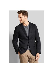 Bugatti, Herren, Sakko mit dezentem Karomuster, dunkelgrau, 52, dunkelgrau, Jersey-Sakko