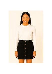 Only, Damen, Lederimitatrock &raquo;ONLGISELLE FAUX SUEDE SKIRT OTW ZL&laquo;, Black, XS (34), Black, Minirock von Only