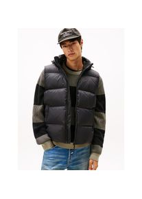 Tommy Jeans, Herren, Steppweste &raquo;TJM ESSENTIAL DOWN VEST EXT&laquo; abnehmbare Kapuze mit Kordelzug, Black, S, Black, Weste von Tommy Jeans
