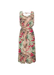 Vivance, 7/8-Overall aus gekreppter Viskose, Jumpsuit mit Alloverprint und weitem Bein, sand bedruckt, N-Gr, 34 - N-Gr, 7/8-Overall