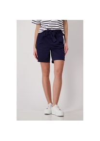 monari, Damen, Shorts mit Bindeband, navy blue, 40 - N-Gr, Trendige Shorts mit Bindeband in der Taille von monari