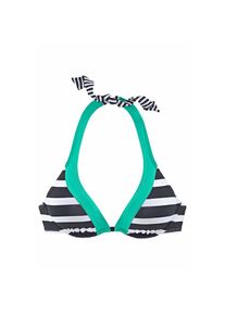 Kangaroos, Damen, B&uuml;gel-Bikini-Top &raquo;Anita&laquo; im angesagten Blockstreifendesign, schwarz-wei&szlig;, 38 - Cup B, Im sportlichen Look